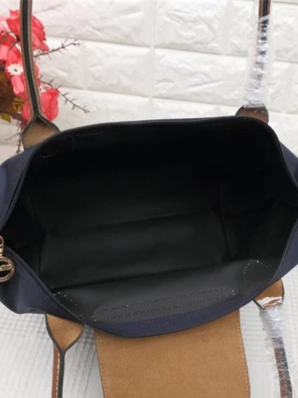 Foldable Tote • Blue • Everyday Handbag - Picture 8 of 10